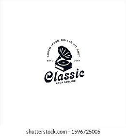 Music Classic logo design template