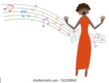 Music clip art. Chorus Corps. gospel. jazz.Opera.