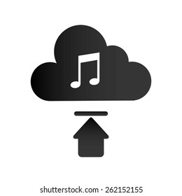 music cloud design, vector illustration eps10 graphic 