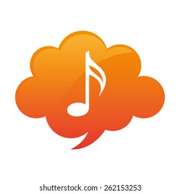music cloud design, vector illustration eps10 graphic 