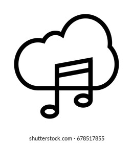 Music Cloud Icon