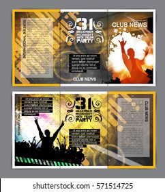 Music club brochure layout