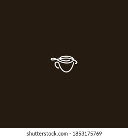 music coffee simple vector illustration