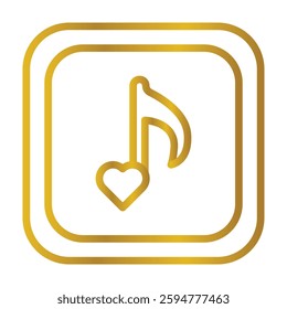 Music Color gradient illustration vector icon which can easily modify or edit 