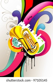 music color vector illustration