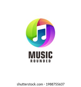 Music Colorful Logo Illustration Vector Design