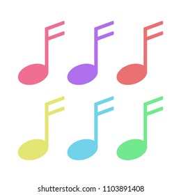 music colorfull template vector design icon