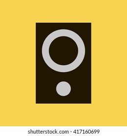 music column icon. music column sign