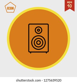 music column icon vector