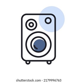 Musikspalte, Vektorsymbol. Graph-Symbol für Musik und Sound-Website und Apps-Design, Logo, App, Benutzeroberfläche