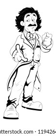 Music Composer Vector Character Illustration