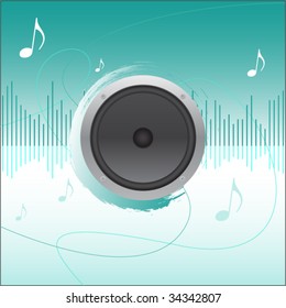 Music Composition Background. Vector illustration.