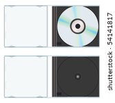 Music or computer cd with plastic case open and empty