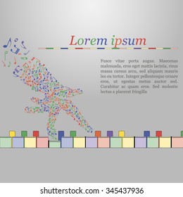 Music concept background for your poster