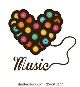 music concept design, vector illustration eps10 graphic 