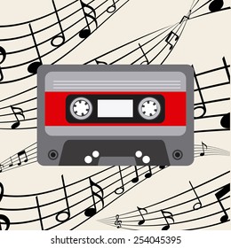 music concept design, vector illustration eps10 graphic 