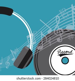 music concept design, vector illustration eps10 graphic 