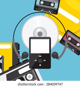 music concept design, vector illustration eps10 graphic 