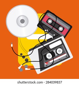 music concept design, vector illustration eps10 graphic 