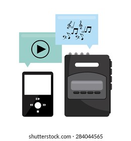 music concept design, vector illustration eps10 graphic 