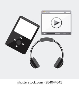 music concept design, vector illustration eps10 graphic 