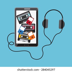music concept design, vector illustration eps10 graphic 