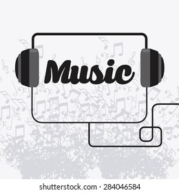 music concept design, vector illustration eps10 graphic 
