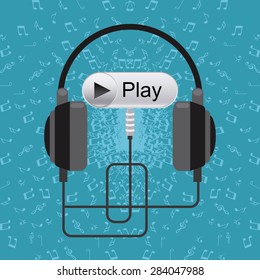music concept design, vector illustration eps10 graphic 