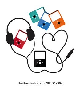 music concept design, vector illustration eps10 graphic 