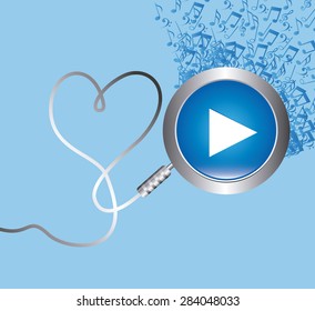 music concept design, vector illustration eps10 graphic 