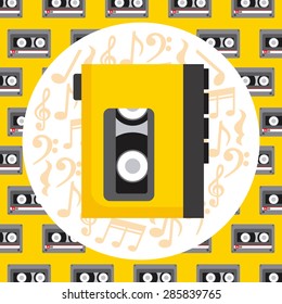 music concept design, vector illustration eps10 graphic 