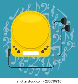 music concept design, vector illustration eps10 graphic 