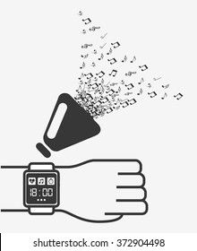 music concept design, vector illustration eps10 graphic 