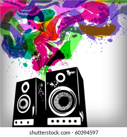 Music concept grunge background