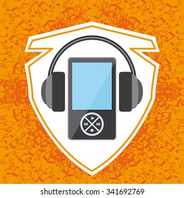 Music concept with icons design, vector illustration 10 eps graphic