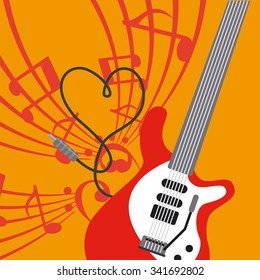 Music concept with icons design, vector illustration 10 eps graphic