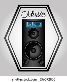 Music concept with icons design, vector illustration 10 eps graphic.