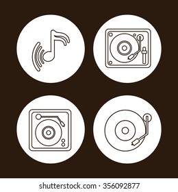 Music concept with icons design, vector illustration 10 eps graphic.