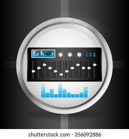 Music concept with icons design, vector illustration 10 eps graphic.