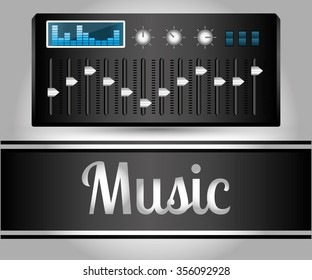 Music concept with icons design, vector illustration 10 eps graphic.