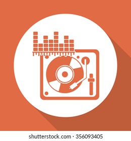 Music concept with icons design, vector illustration 10 eps graphic.
