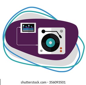 Music concept with icons design, vector illustration 10 eps graphic.
