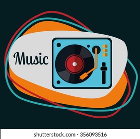 Music concept with icons design, vector illustration 10 eps graphic.