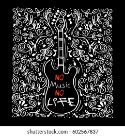 Music concept illustration for poster or decoration.