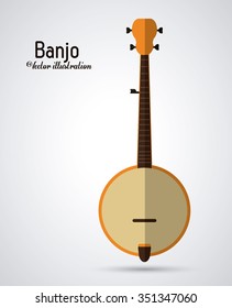 Music concept with instrument icons design, vector illustration 10 eps graphic.