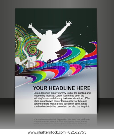 Music concept poster/flyer Design template elements