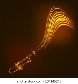 Music concept with Saxophone. EPS 10.