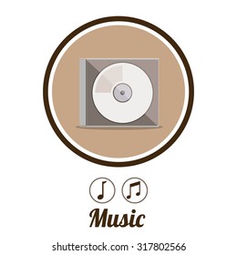 Music concept with supplies icons design, vector illustration eps 10