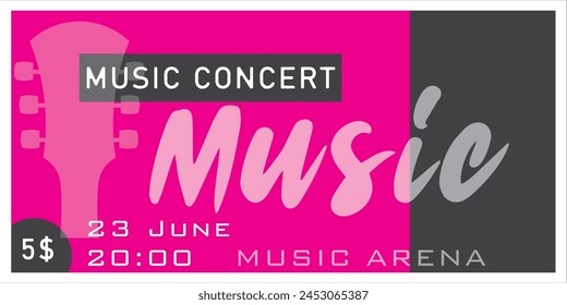 music concert ticket icon vector illustration symbol