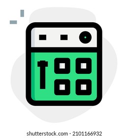 Music controlling console launch pad with various functions